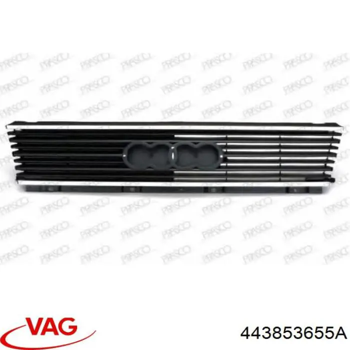 Grelha do radiador para Audi 100 C3 44, 44Q