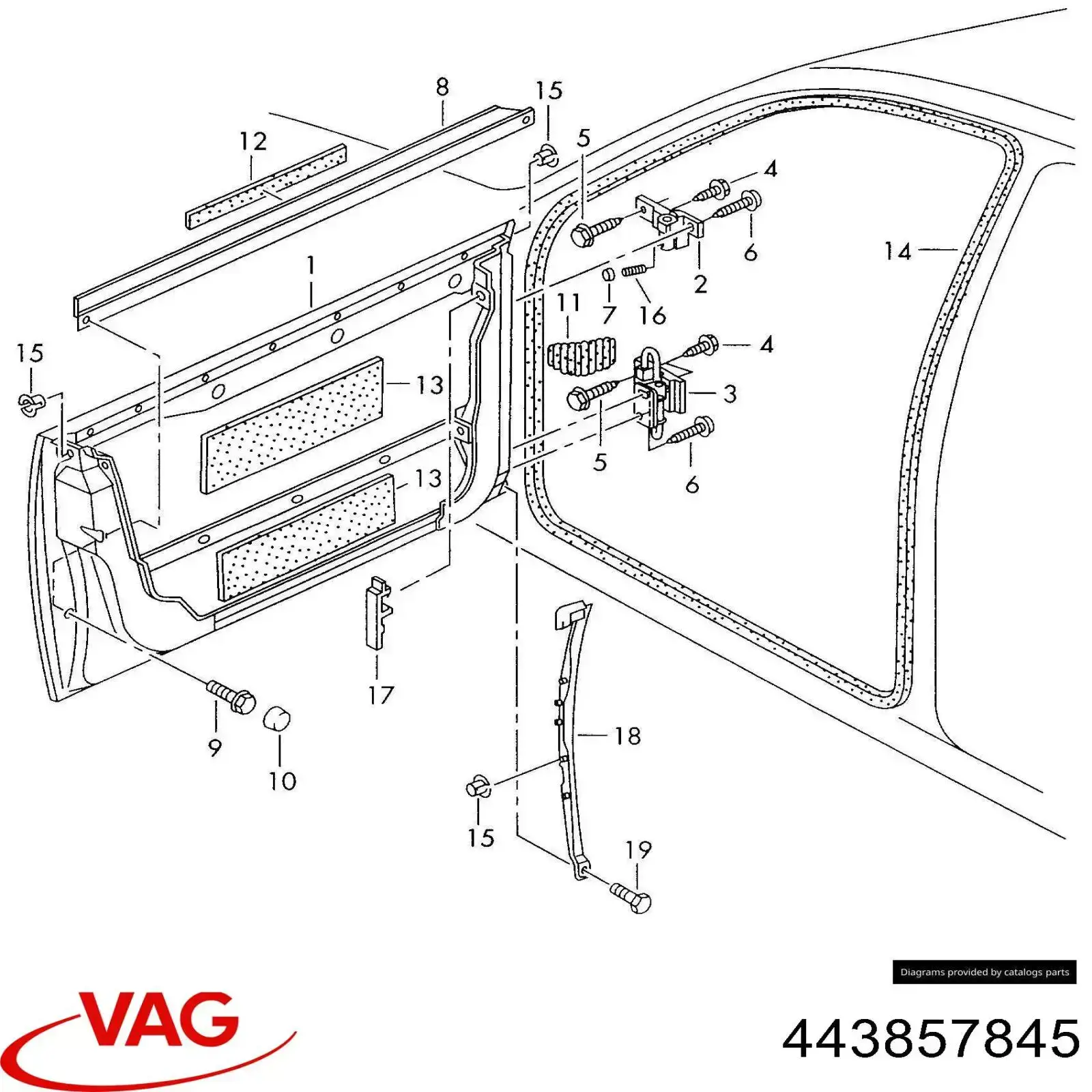  VAG 443857845 preço, a partir de  USD