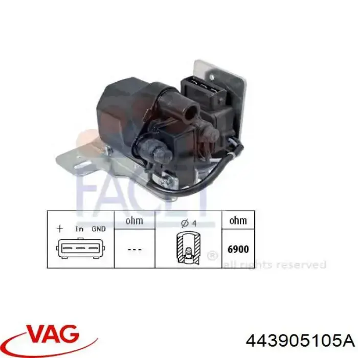Bobina de ignição VAG 443905105A preço, a partir de 266,97 USD