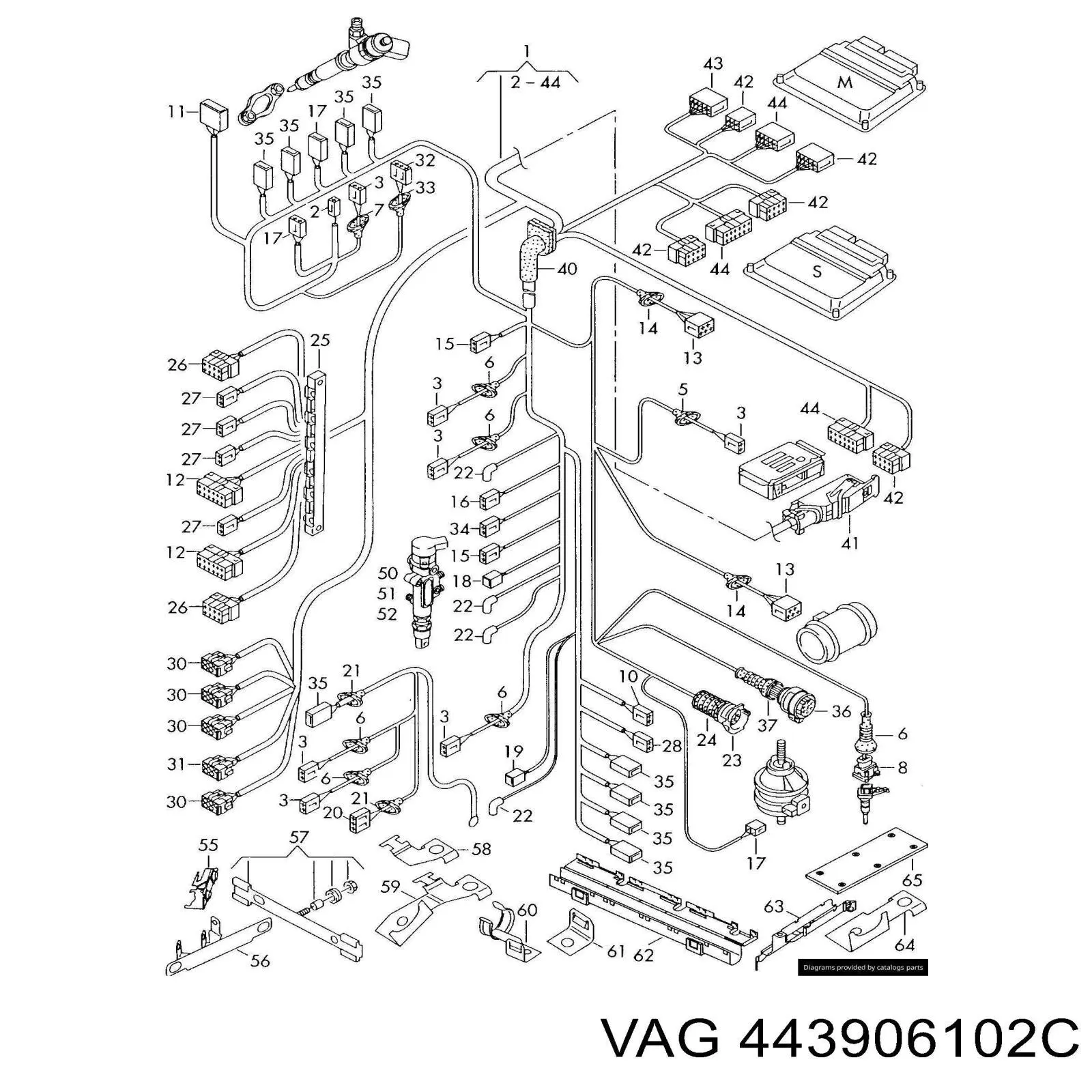  VAG 443906102C preço, a partir de 1,36 USD