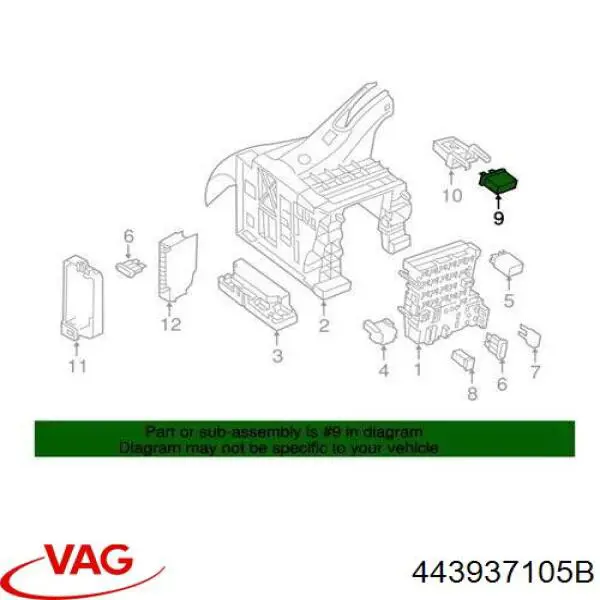 Dispositivo de segurança VAG 443937105B preço, a partir de 36,07 USD