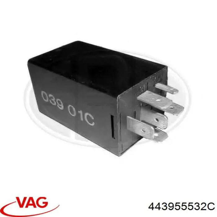 443955532C VAG Regulador de revoluções de ventilador de esfriamento (unidade de controlo)