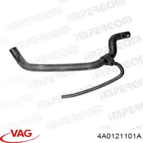 Mangueira (cano derivado) do radiador de esfriamento superior VAG 4A0121101A preço, a partir de  