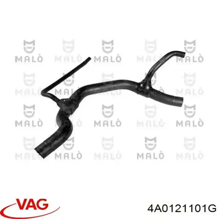 4A0121101G VAG Mangueira (cano derivado) do radiador de esfriamento superior