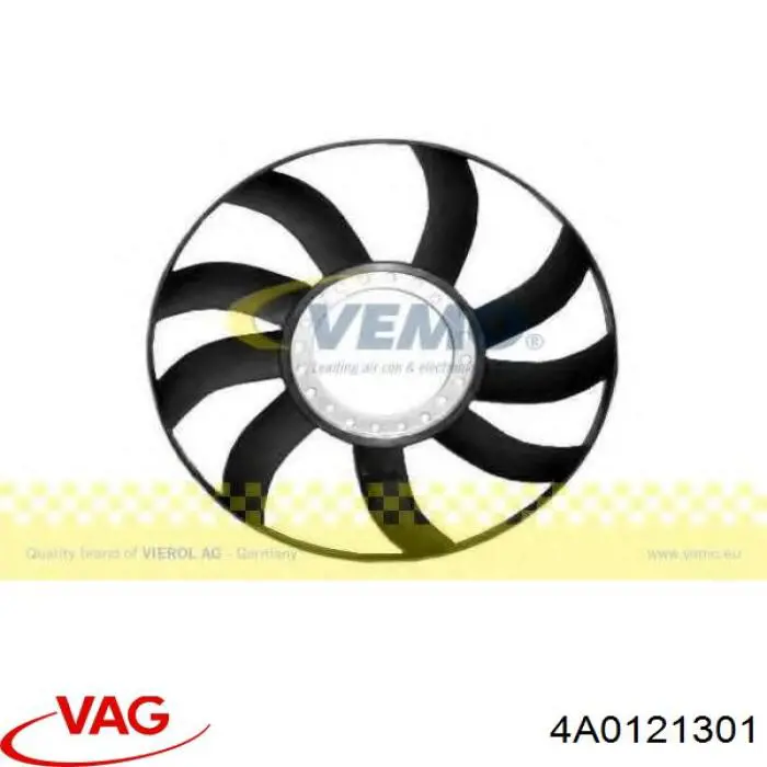 Ventilador (roda de aletas) do radiador de esfriamento VAG 4A0121301 preço, a partir de 36,11 USD