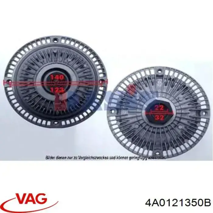 Compre 4A0121350B VAG Acoplamento viscoso de ventilador de esfriamento