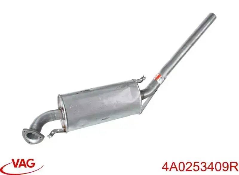 Compre 4A0253409R VAG Silenciador, parte central