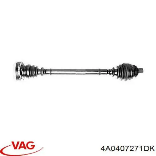 Semieixo (acionador) dianteiro esquerdo VAG 4A0407271DK preço, a partir de 111,93 USD