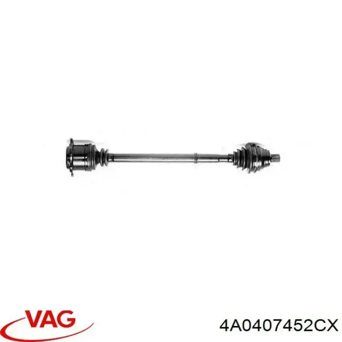 Semieixo (acionador) dianteiro esquerdo VAG 4A0407452CX preço, a partir de 80,51 USD