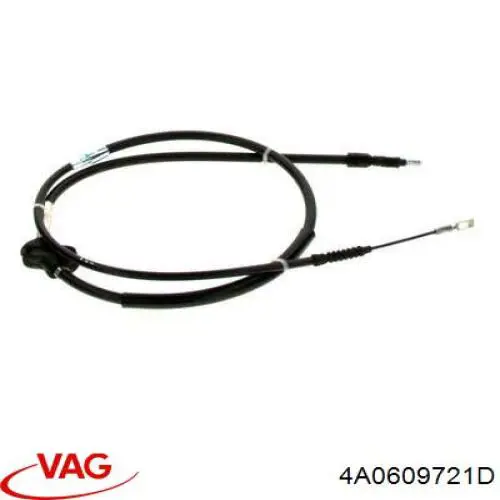 Compre 4A0609721D VAG Cabo traseiro direito/esquerdo do freio de estacionamento
