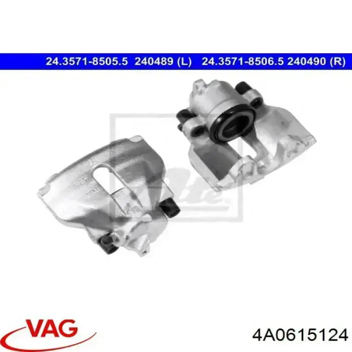 4A0615124 VAG Suporte do freio dianteiro direito
