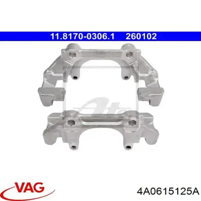 Compre 4A0615125A VAG Braçadeira do freio de suporte dianteiro