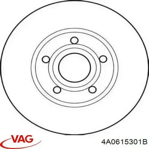 Disco do freio dianteiro VAG 4A0615301B preço, a partir de 54,15 USD