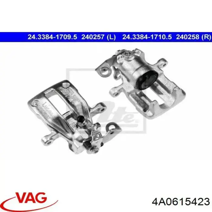 4A0615423 VAG Suporte do freio traseiro esquerdo