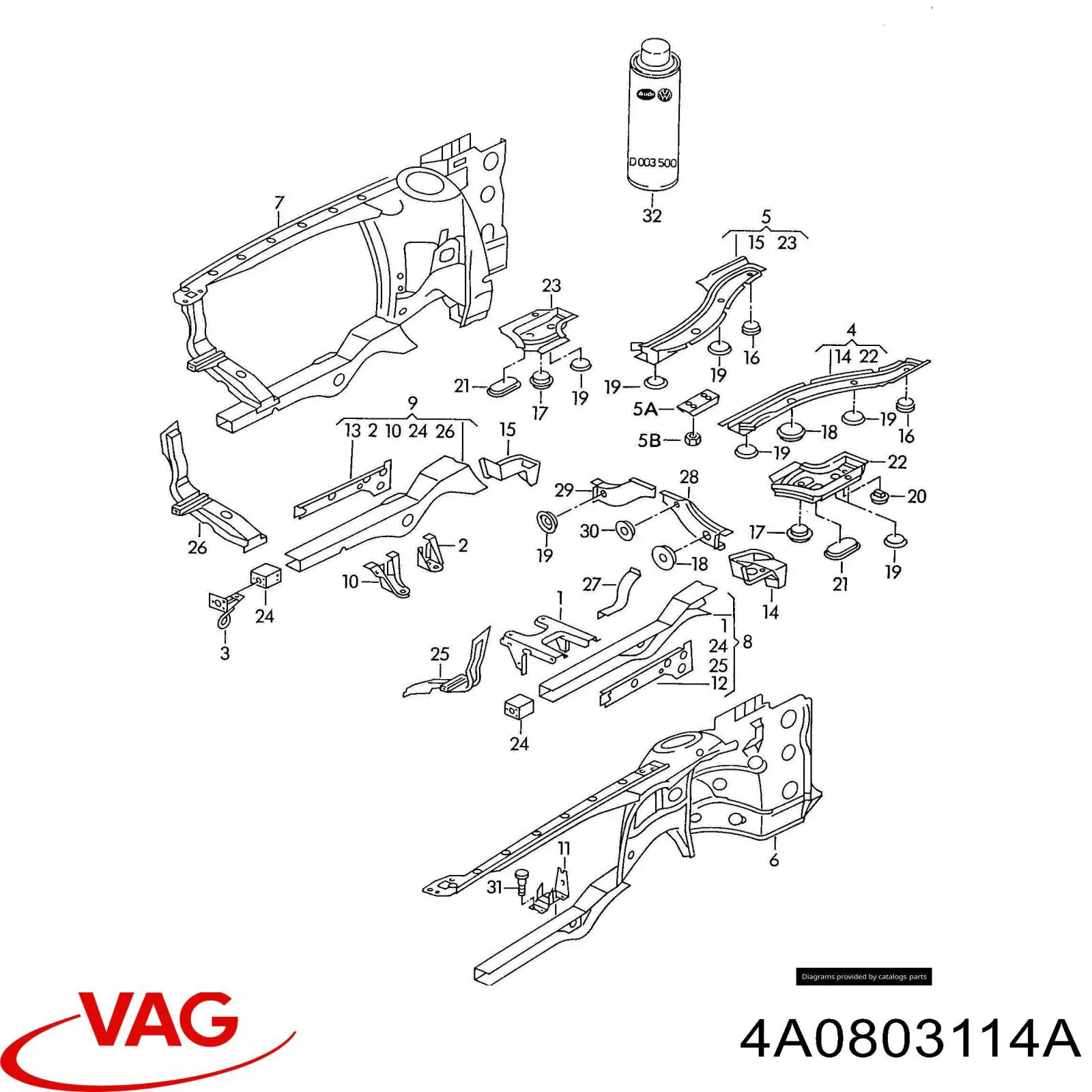  VAG 4A0803114A preço, a partir de  