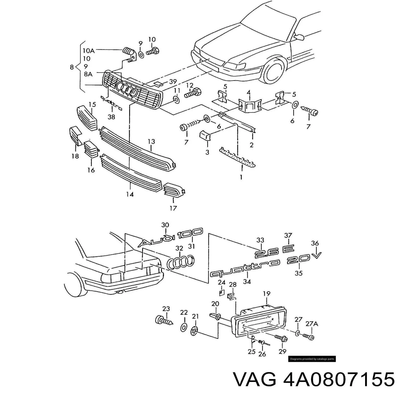  VAG 4A0807155 preço, a partir de  