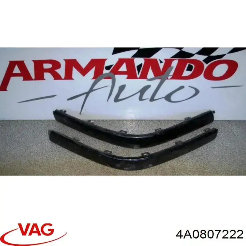 Placa sobreposta direita do pára-choque dianteiro VAG 4A0807222 preço, a partir de 7,51 USD