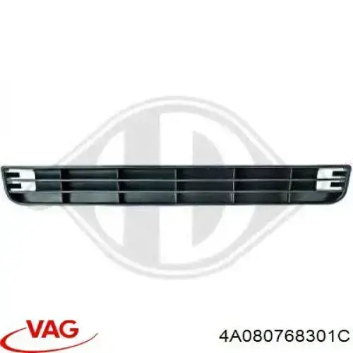 Compre 4A080768301C VAG Grelha central do pára-choque dianteiro