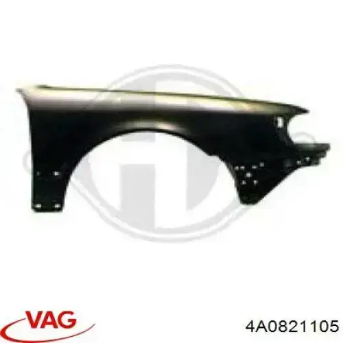 Pára-lama dianteiro esquerdo VAG 4A0821105 preço, a partir de 205,12 USD