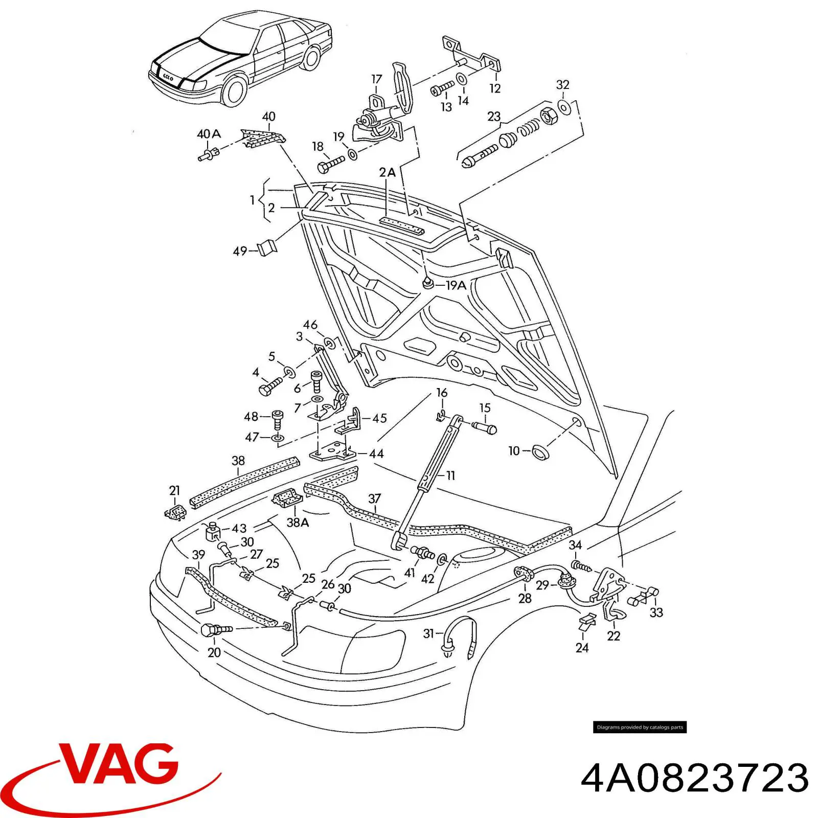  VAG 4A0823723 preço, a partir de  