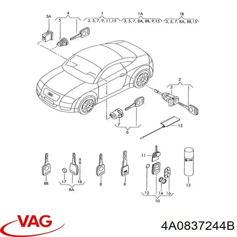  VAG 4A0837244B preço, a partir de 34,43 USD