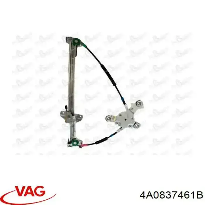 Compre 4A0837461B VAG Mecanismo de acionamento de vidro da porta dianteira esquerda