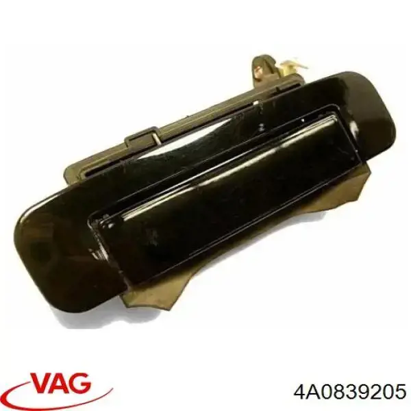 4A0839205 VAG Maçaneta externa esquerda da porta traseira