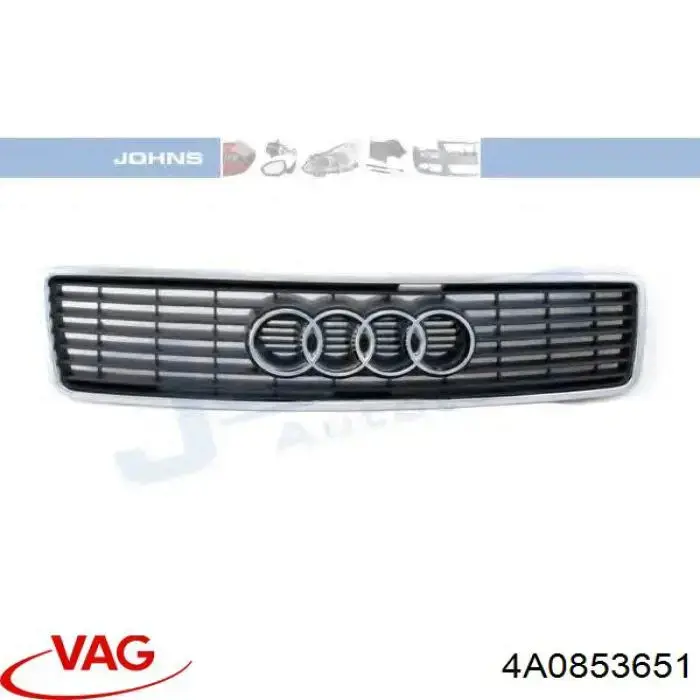 Grelha do radiador VAG 4A0853651 preço, a partir de 61,66 USD