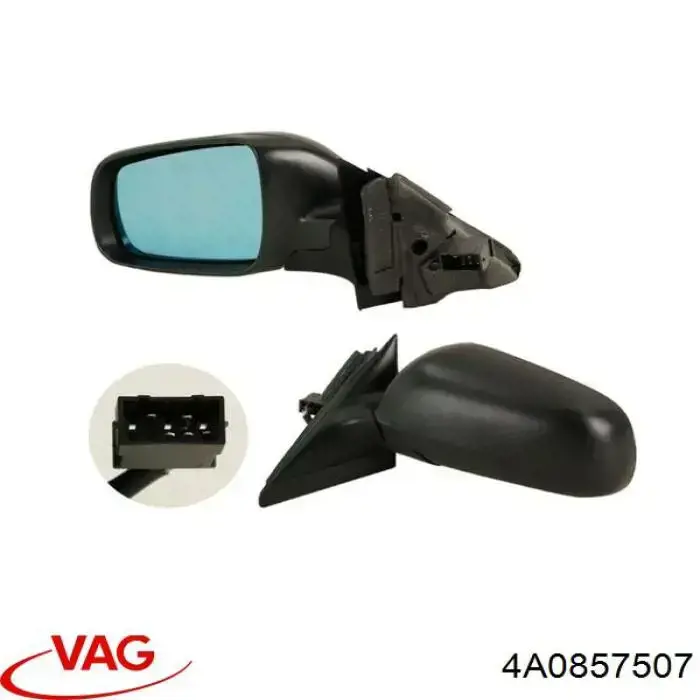 Compre 7M1857521 VAG Elemento espelhado do espelho de retrovisão esquerdo