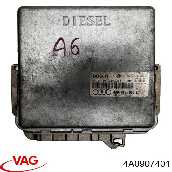4A0907401 VAG Módulo de direção (Centralina eletrônica) de motor
