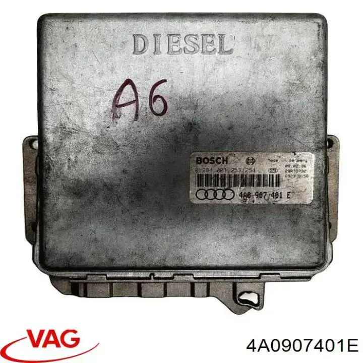 4A0907401E VAG Módulo de direção (Centralina eletrônica) de motor
