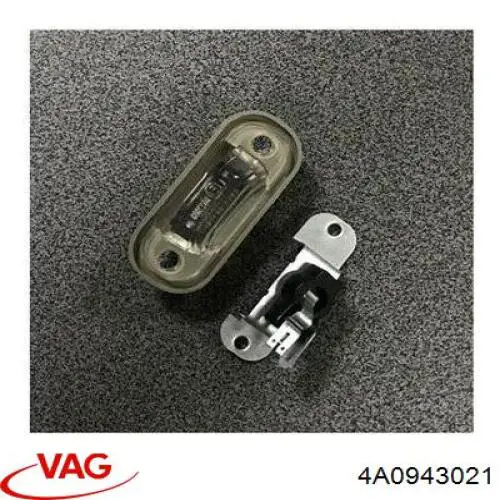 Lanterna da luz de fundo de matrícula traseira VAG 4A0943021 preço, a partir de 27,64 USD
