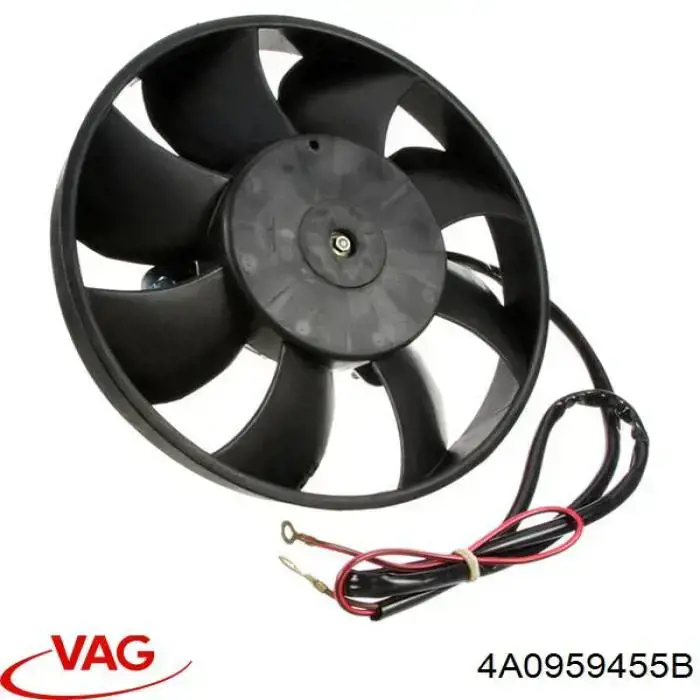 Ventilador elétrico de esfriamento montado (motor + roda de aletas) VAG 4A0959455B preço, a partir de 74,77 USD