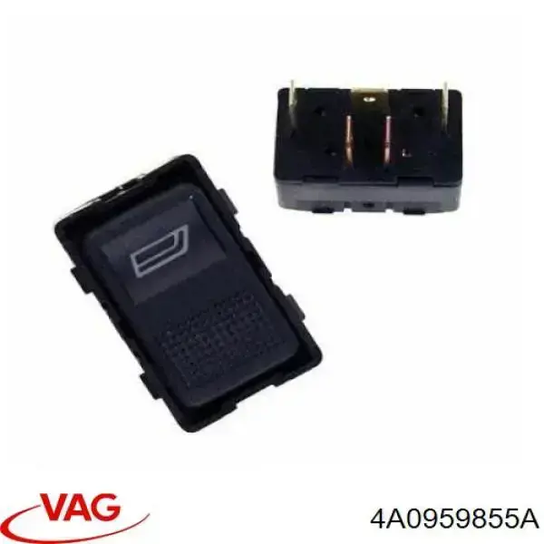 4A0959855A VAG Botão dianteiro esquerdo de ativação de motor de acionamento de vidro
