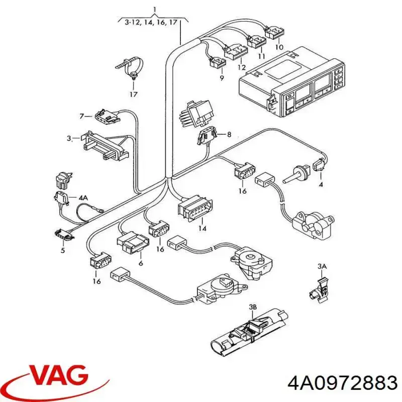  VAG 4A0972883 preço, a partir de 36,77 USD