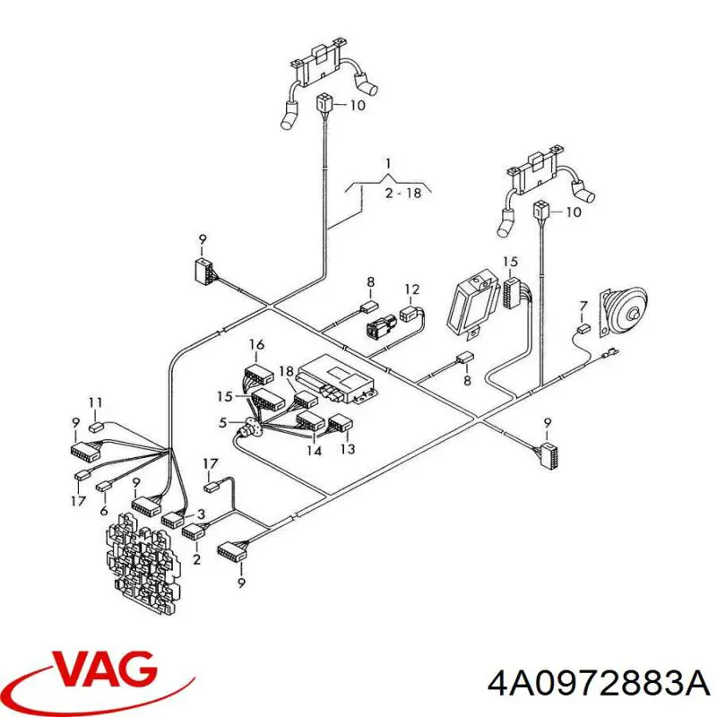  VAG 4A0972883A preço, a partir de 36,78 USD