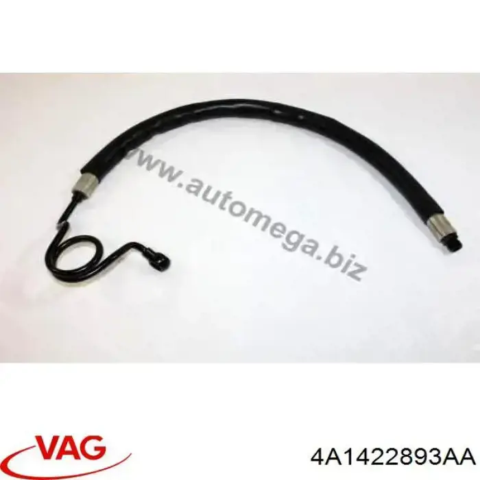 Mangueira da Direção hidrâulica assistida de pressão alta desde a bomba até a régua (do mecanismo) VAG 4A1422893AA preço, a partir de 91,74 USD