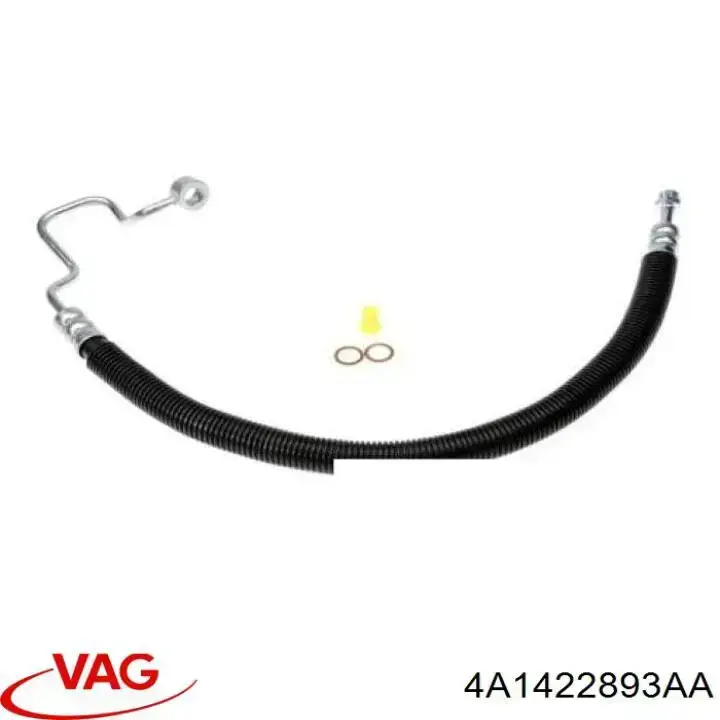 Compre 4A1422893AA VAG Mangueira da Direção hidrâulica assistida de pressão alta desde a bomba até a régua (do mecanismo)