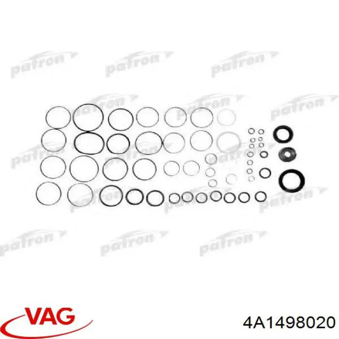 Kit de reparação da cremalheira da direção (do mecanismo), (kit de vedantes) 4A1498020 VAG