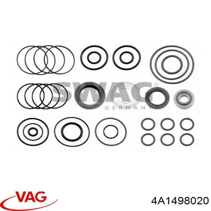 Compre 4A1498020 VAG Kit de reparação da cremalheira da direção (do mecanismo), (kit de vedantes)