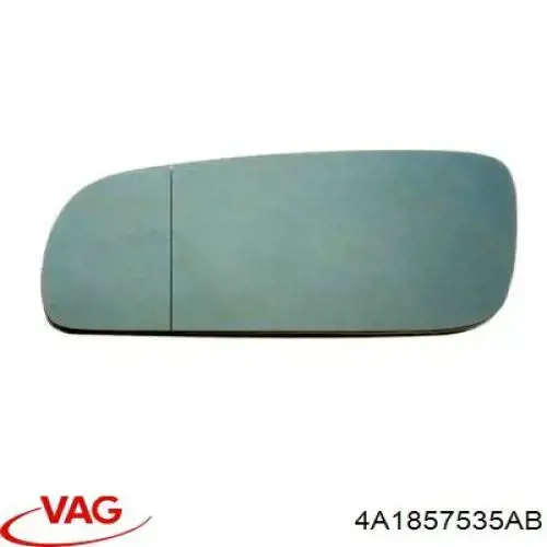 Compre 4A1857535AB VAG Elemento espelhado do espelho de retrovisão esquerdo