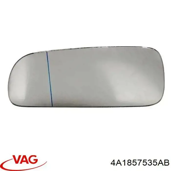 Compre 4A1857535AB VAG Elemento espelhado do espelho de retrovisão esquerdo