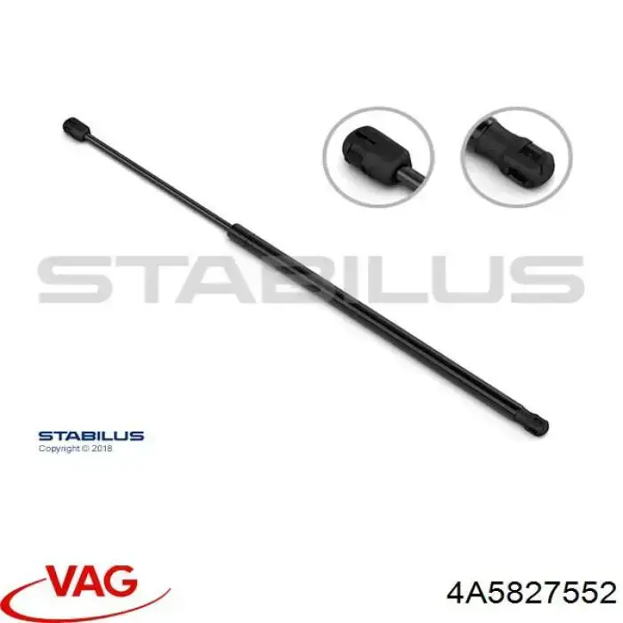 Compre 4A5827552 VAG Amortecedor de tampa de porta-malas (de 3ª/5ª porta traseira)
