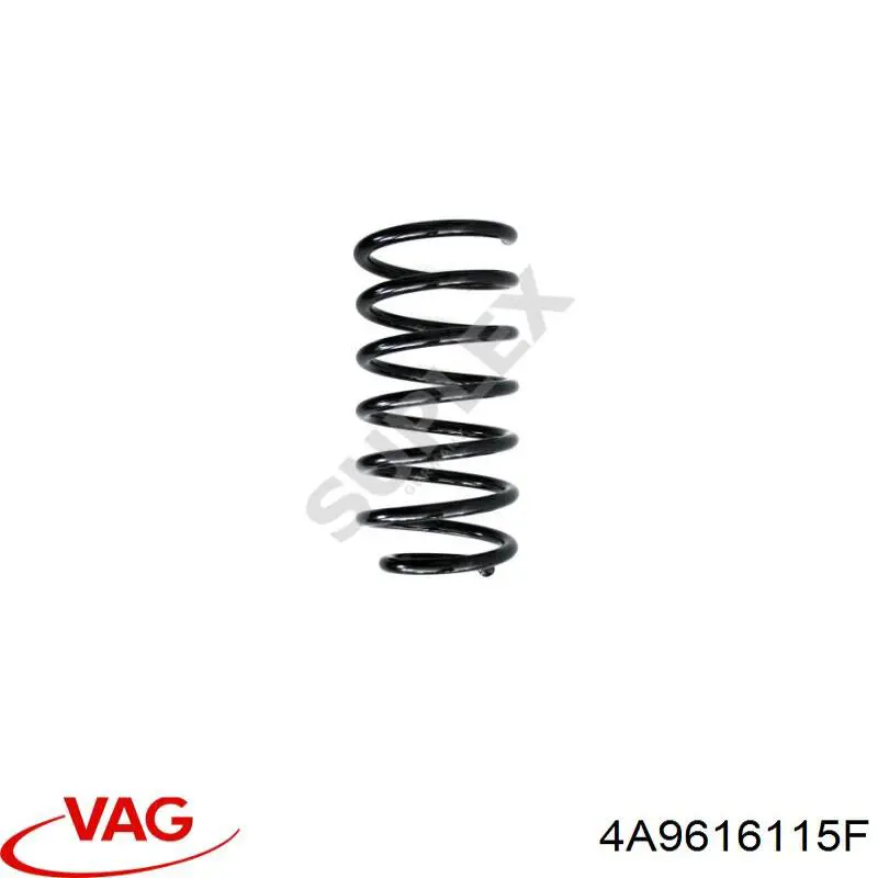 4A9616115F VAG Mola traseira