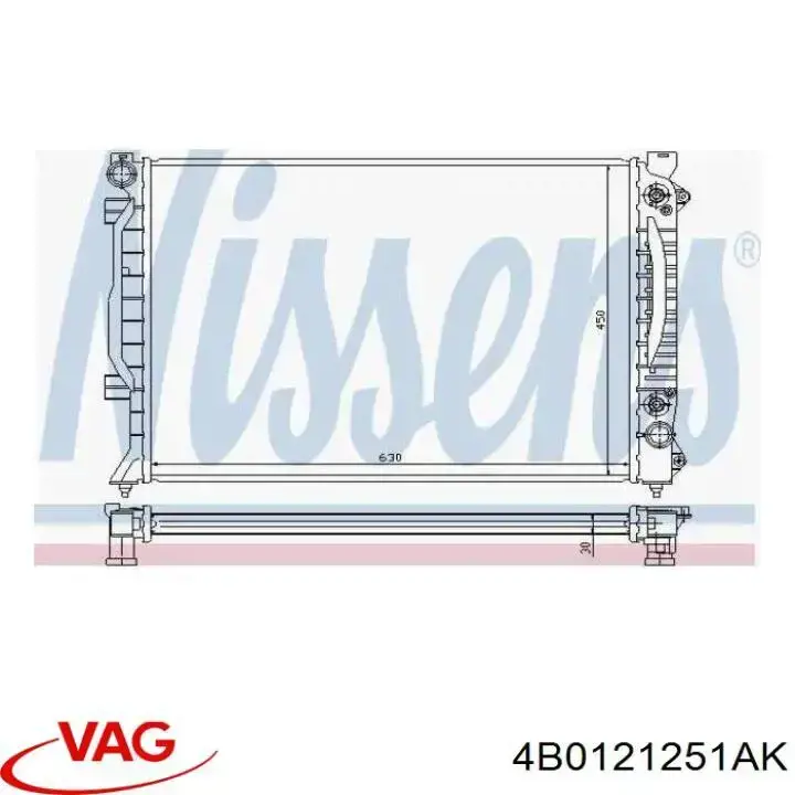 Radiador de esfriamento de motor VAG 4B0121251AK preço, a partir de 107,21 USD