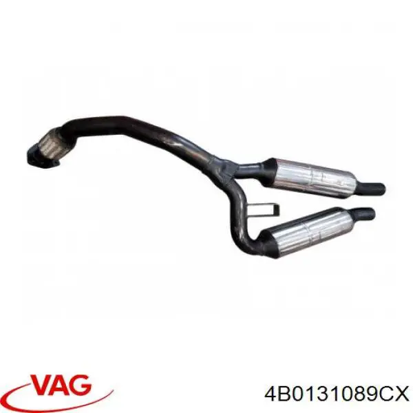 4B0131089CX VAG Silenciador, parte dianteira