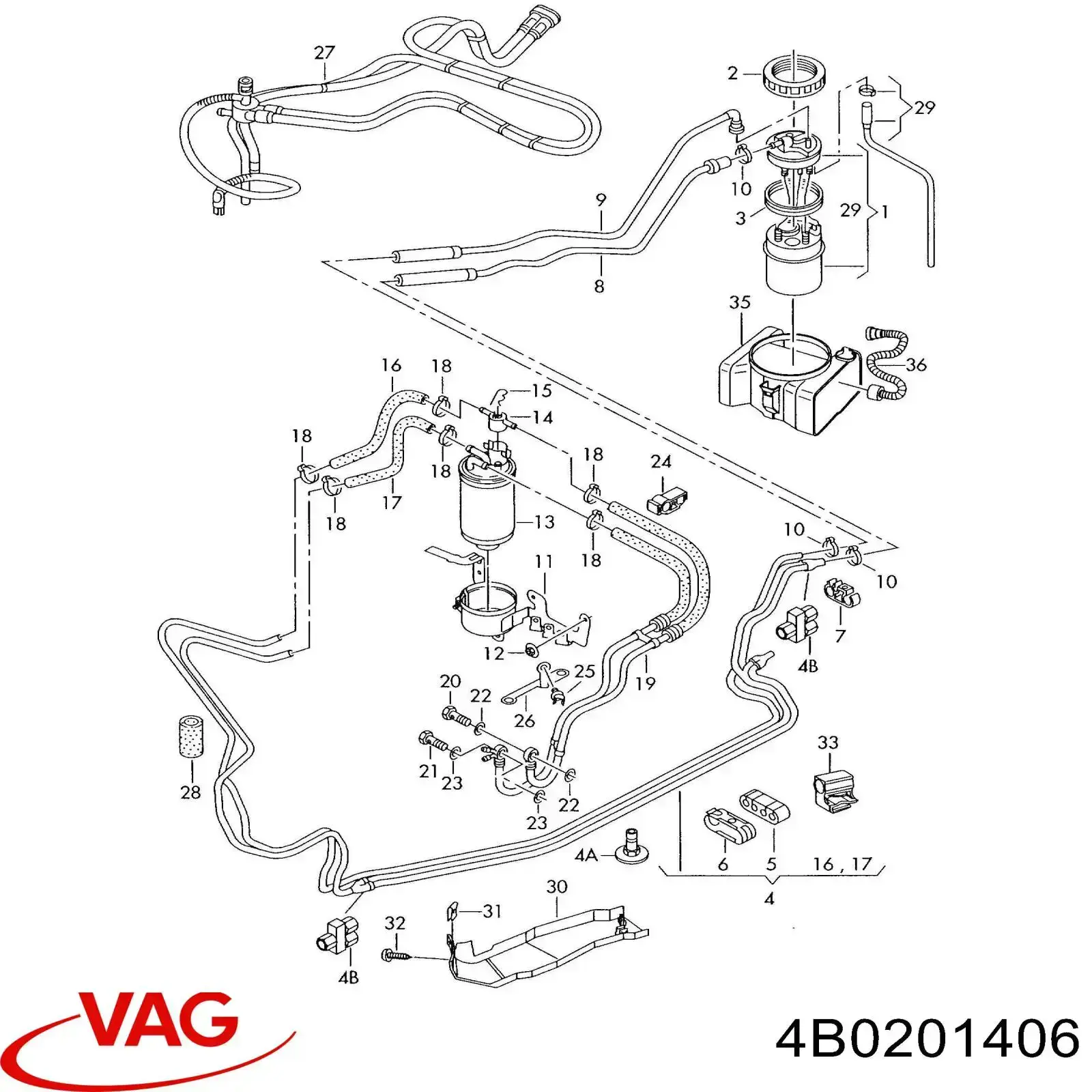  VAG 4B0201406 preço, a partir de 40,55 USD