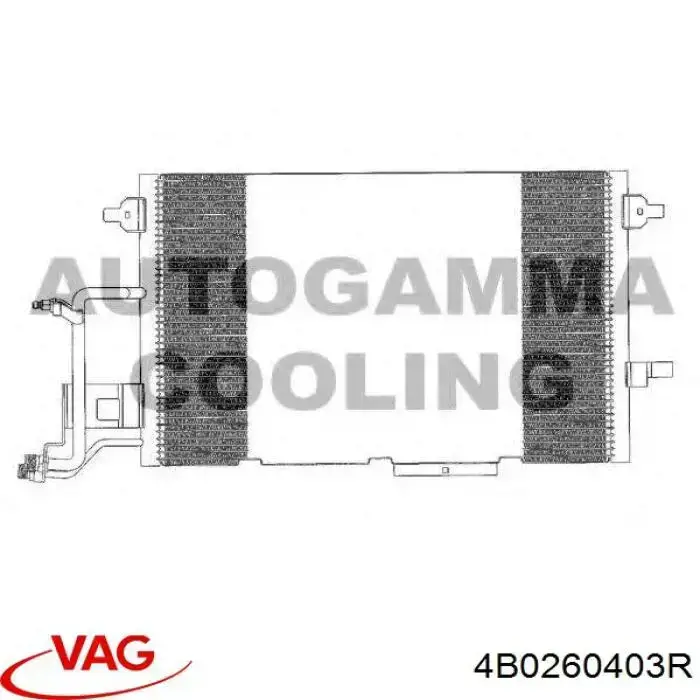 4B0260403R VAG Radiador de aparelho de ar condicionado