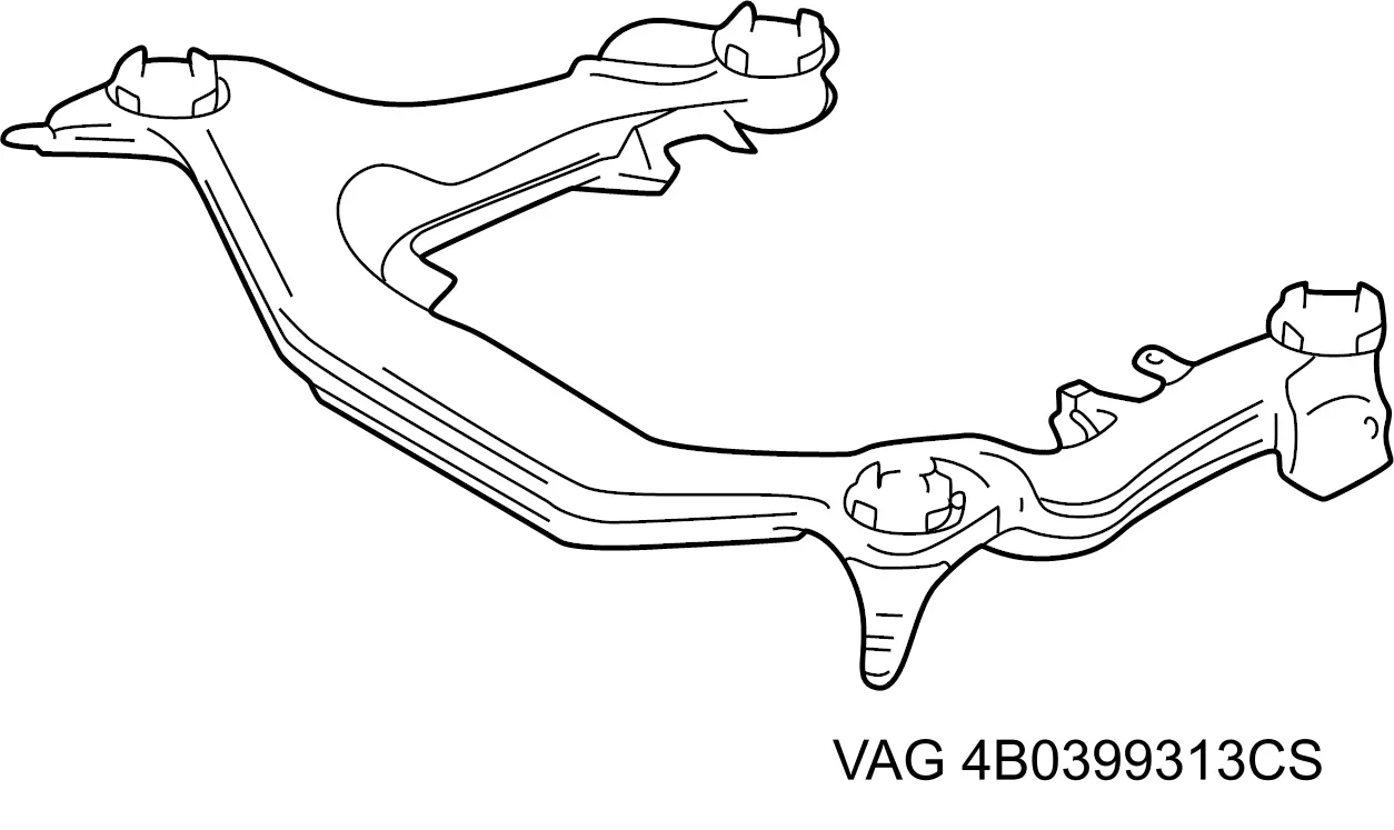 Viga de suspensão dianteira (plataforma veicular) VAG 4B0399313CS preço, a partir de 288,20 USD