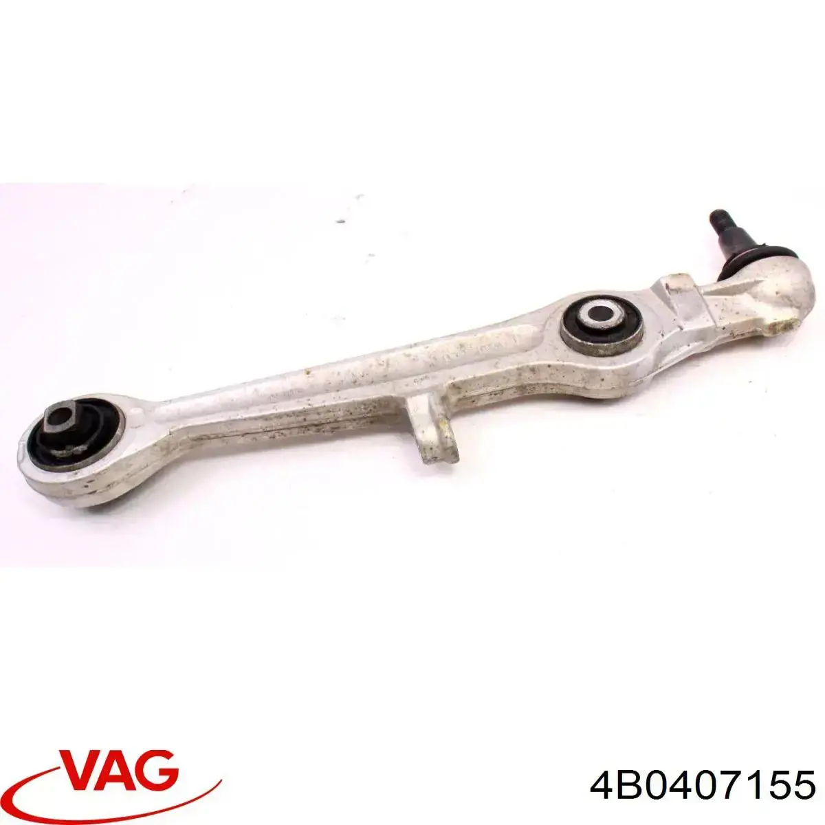 4B0407155 VAG Braço oscilante inferior direito de suspensão dianteira